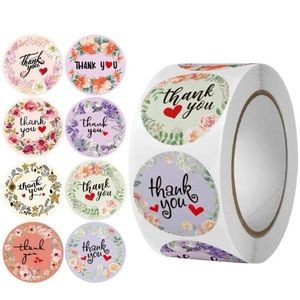 500 thank you stickers
